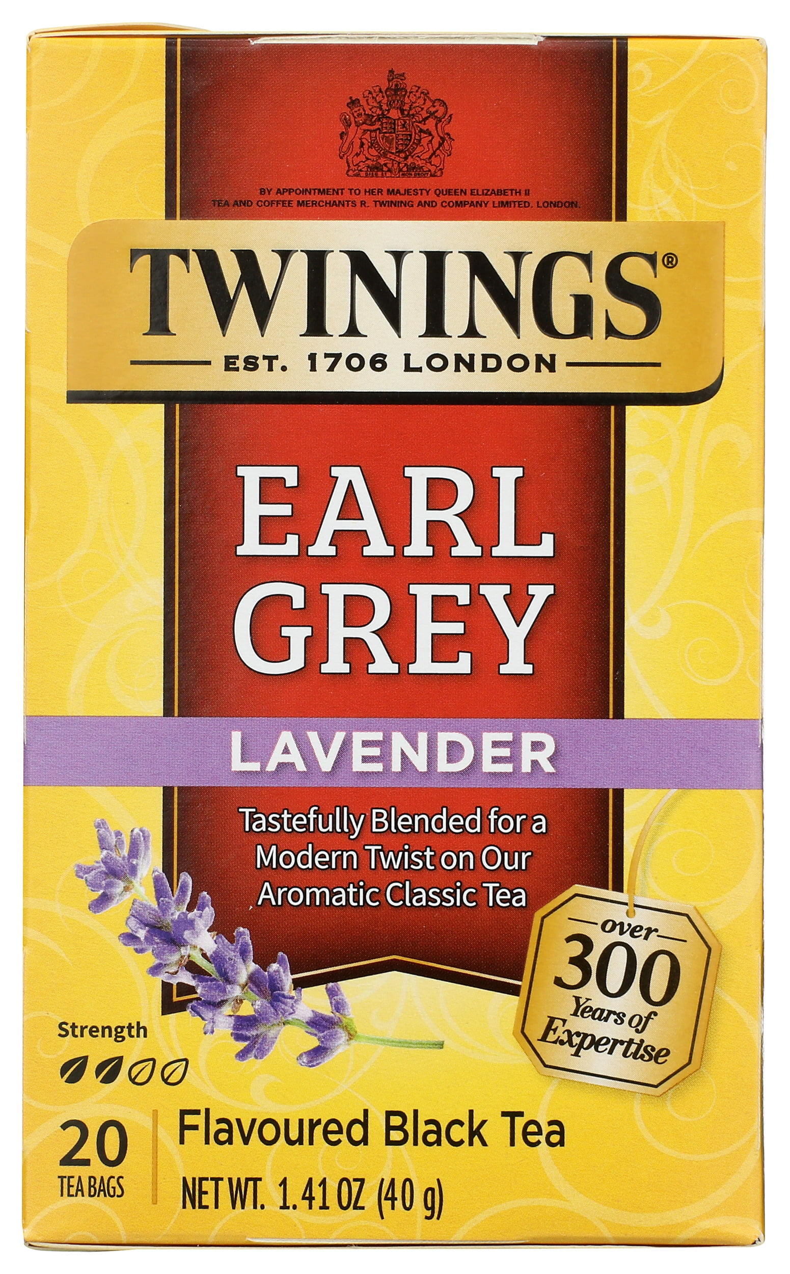 Pack of 6, Twining Tea Earl Grey Lavender Black Tea, 1.41 oz - Walmart.com