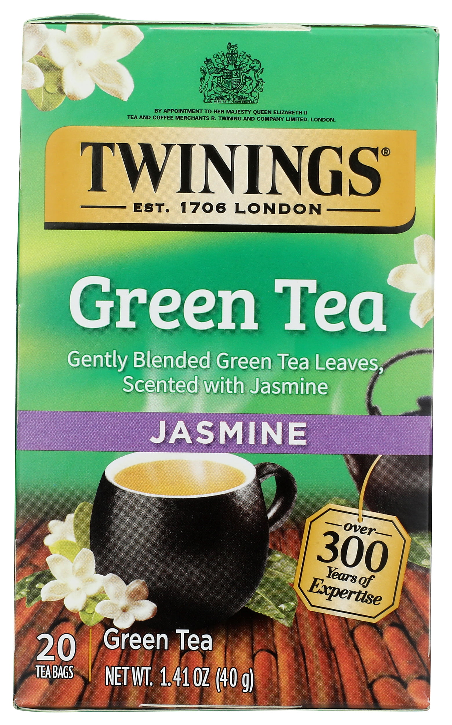 Pack of 6, Twining Tea Jasmine Green Tea, 20 bg