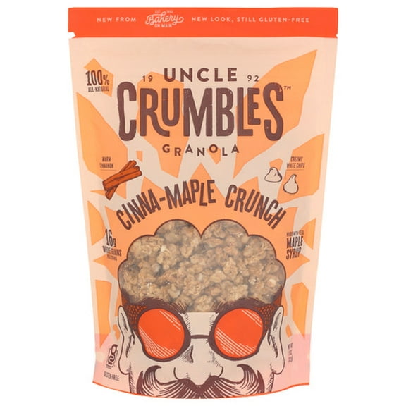 (Pack of 6) Uncle Crumbles Granola Cinnamon Maple Crunch 11 oz