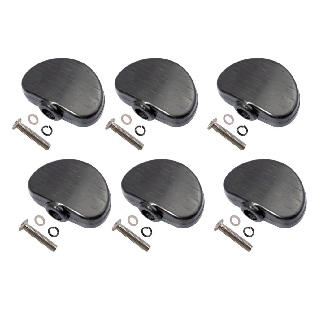 Pack of 6 Universal Guitar Machine Head Semicircle Buttons Tuning Key ...