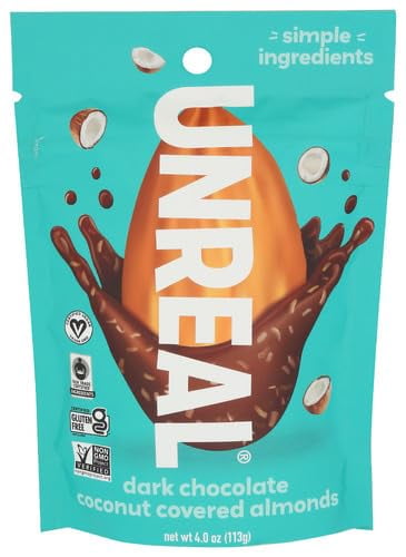 (Pack Of 6) Unreal Dark Chocolate Coconut Almonds 4 Oz