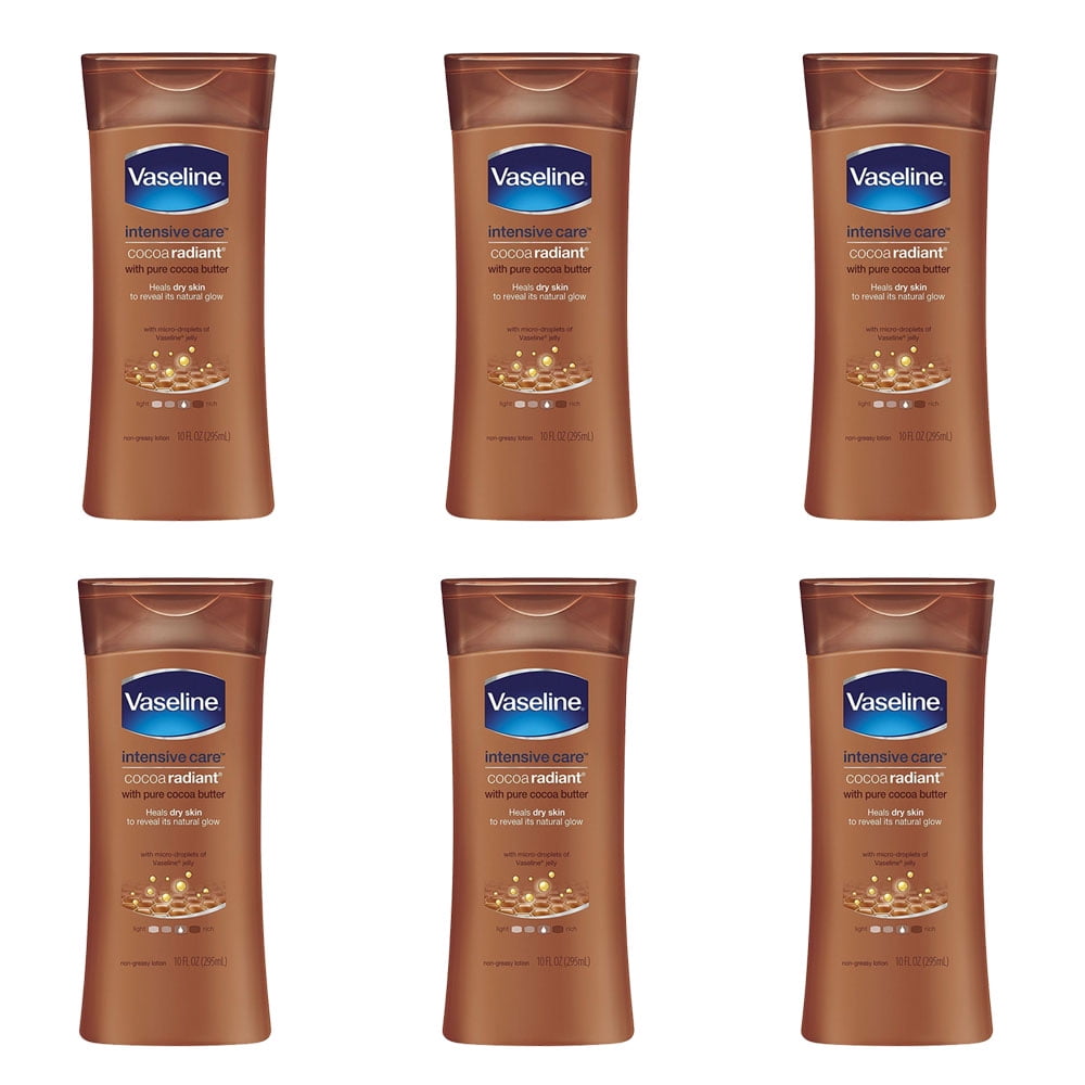 Pack of (6) Vaseline Intensive Care Cocoa Butter Deep Conditioning Rich