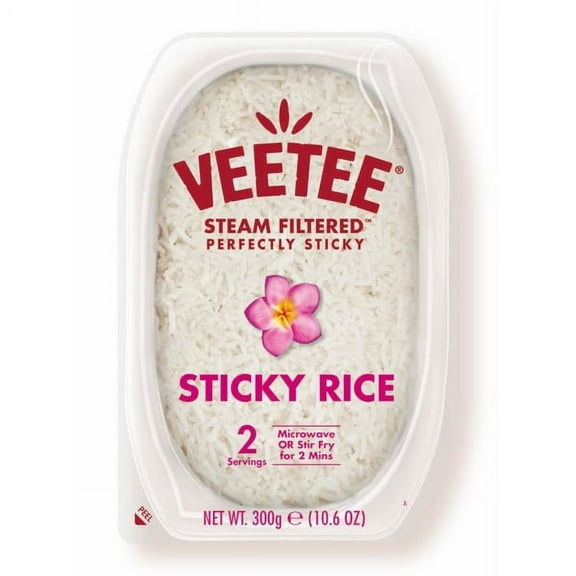 (Pack of 6) Veetee Steam Filtered Sticky Rice, 10.6 oz