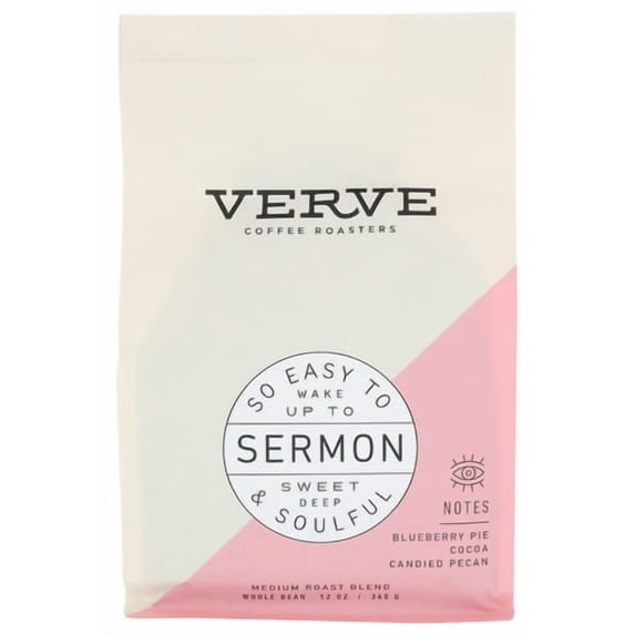 (Pack of 6) Verve Coffee Roasters Coffee Sermon Blend Whole Bean 12 oz