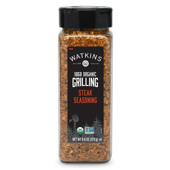 (Pack of 6), Watkins 1868 Organic Grilling Steak Seasoning. 9.6 oz