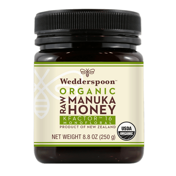 (Pack of 6), Wedderspoon Organic Raw Monofloral Manuka Honey, 8.8 oz