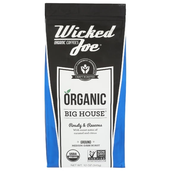 (Pack of 6) Wicked Joe Coffee Big House Ground 12 oz