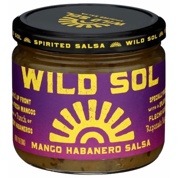 (Pack of 6) Wild Sol Mango Habanero Salsa 11 Oz