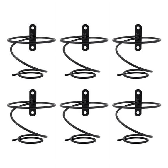 Pack of 6 Wine Racks - Red Wine Display Holder with Screws, Metal Hanging Wine Rack Organizer