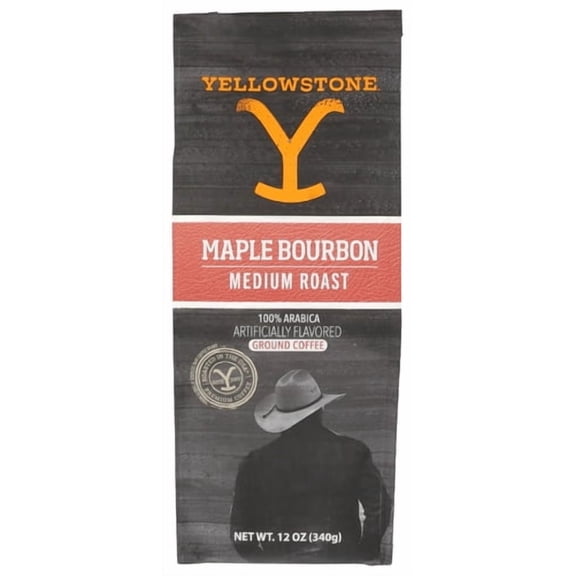 (Pack of 6) Yellowstone Coffee Maple Bourbon Medium Roast 12 oz