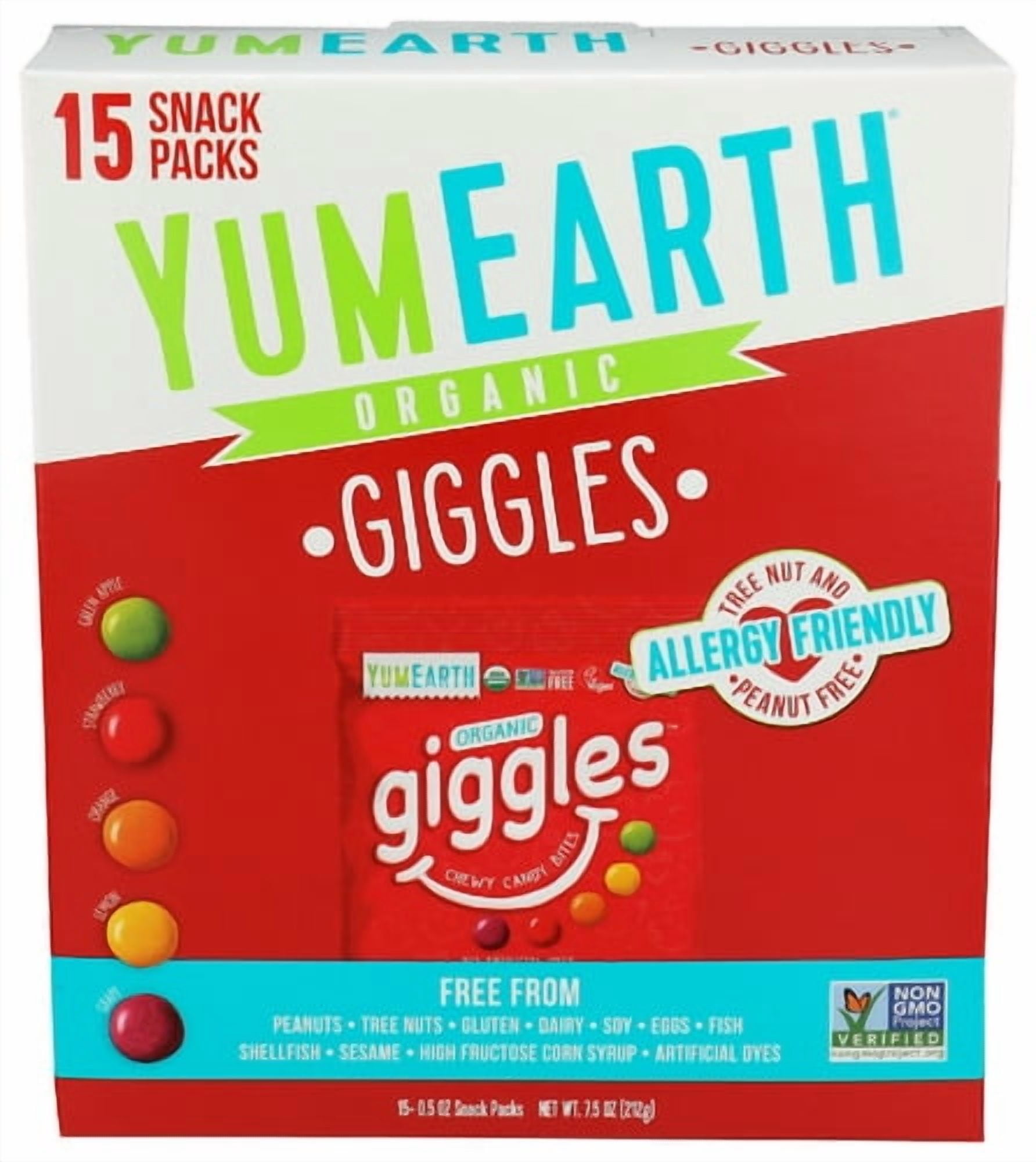Pack of 6 YumEarth Giggles Organic Box 15 Ct 7.5 oz - Walmart.com