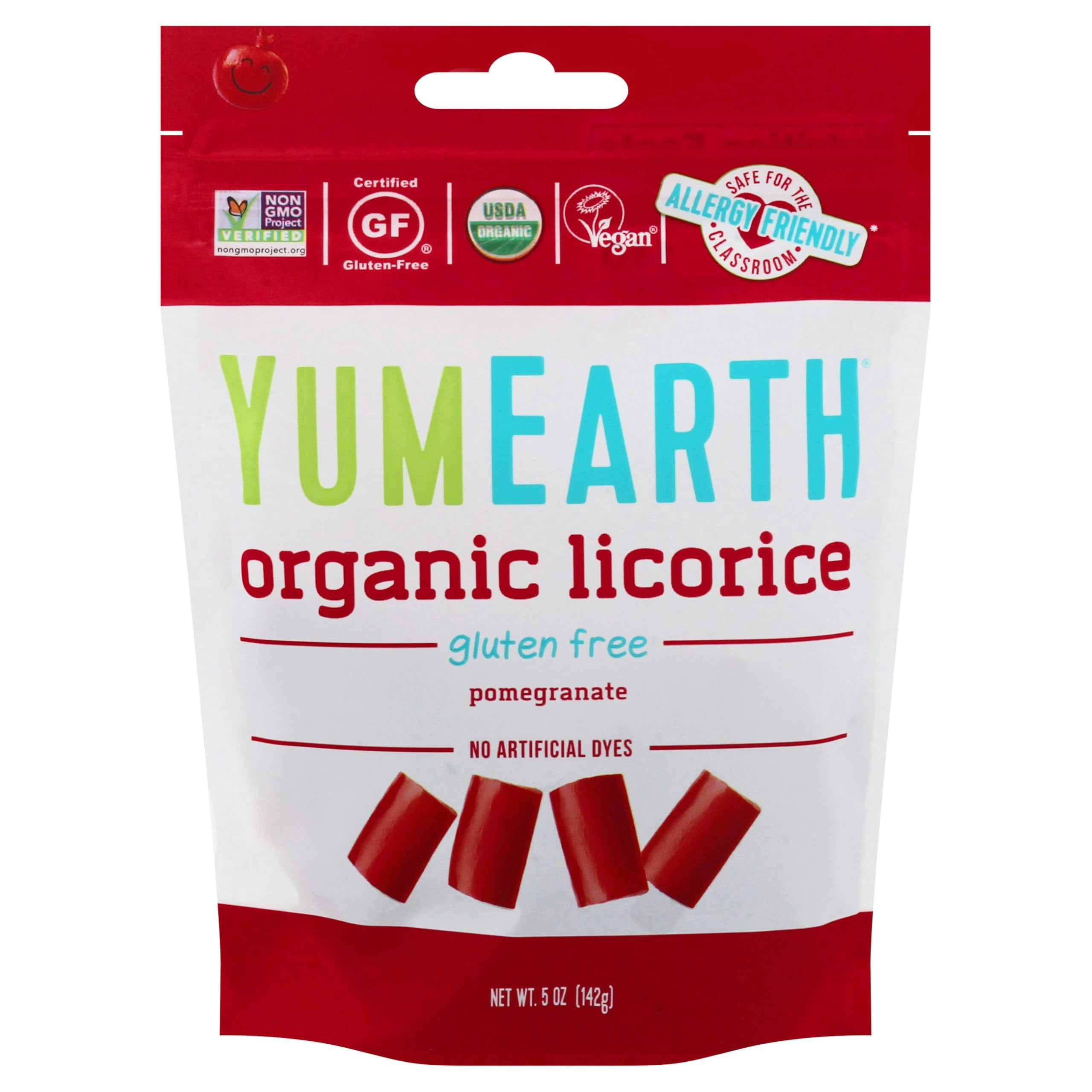 (Pack of 6) YumEarth Licorice Pomegranate Organic 5 Oz