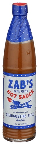 (Pack of 6) ZABS Hot Sauce St. Augustine Style 6 fl oz