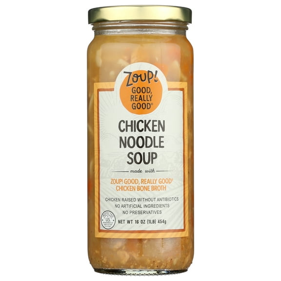 Pack of 6, Zoup Good Really Chicken Noodle Soup, 16 oz