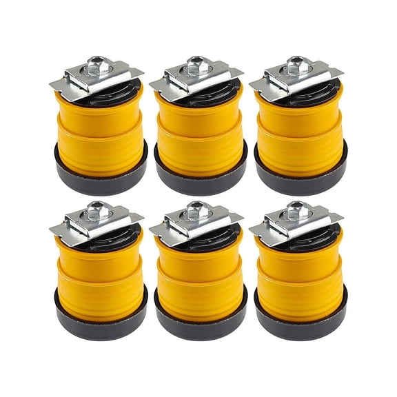 Pack of 6 corrosions Resistant Body Mount Bushings Set for 2008 2016 Heavy Trucks Complete Replacement Tested for Reliability