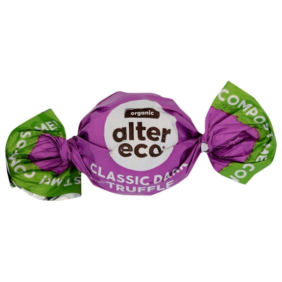 Pack of 60, Alter Eco Organic Classic Dark Chocolate Truffles, 0.42 oz