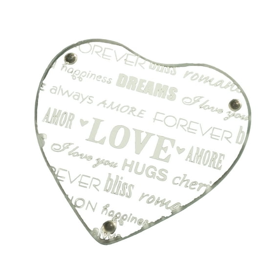 Pack of 60 Heart Design Glass Coaster Favors perfect for your wedding, Bridal shower, baby shower, anniversary party or event