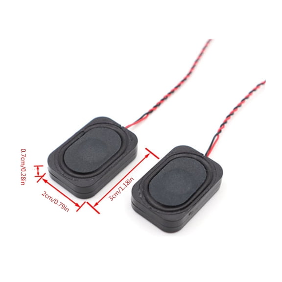 Pack of 6pcs 2030 Speaker Cavity Horn Loudspeaker 8Ohm 2Watt Rectangle Speaker 8 2W 20x30mm for Notebook Computer