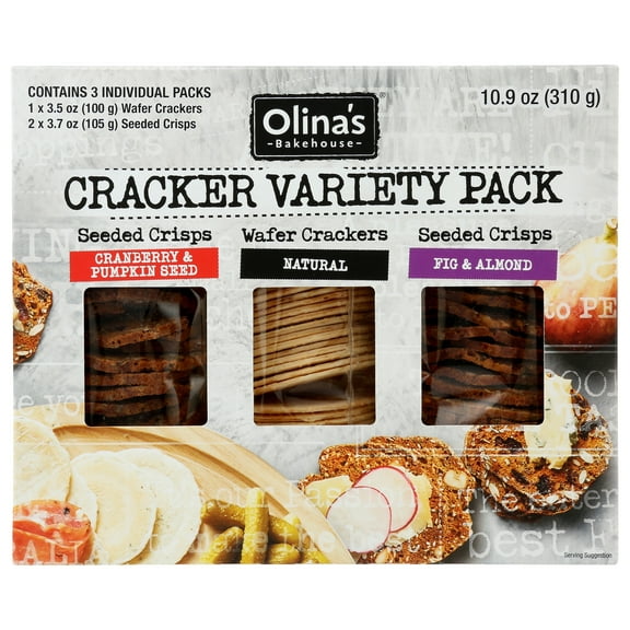 (Pack of 7), Olinas Bakehouse Cracker Variety House, 10.9 oz