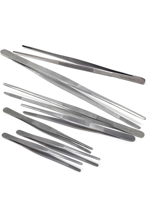 Pack of 7 pcs Different Size Precision Blunt Serrated Tips Stainless Steel