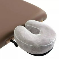 Pack of 75 Fitted Disposable Massage Headrest Covers Face Rest Cradle Covers White