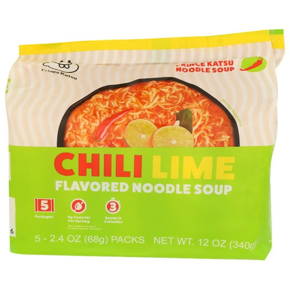(Pack of 8) A-SHA Ramen Katsu Chili Lime 12 Oz