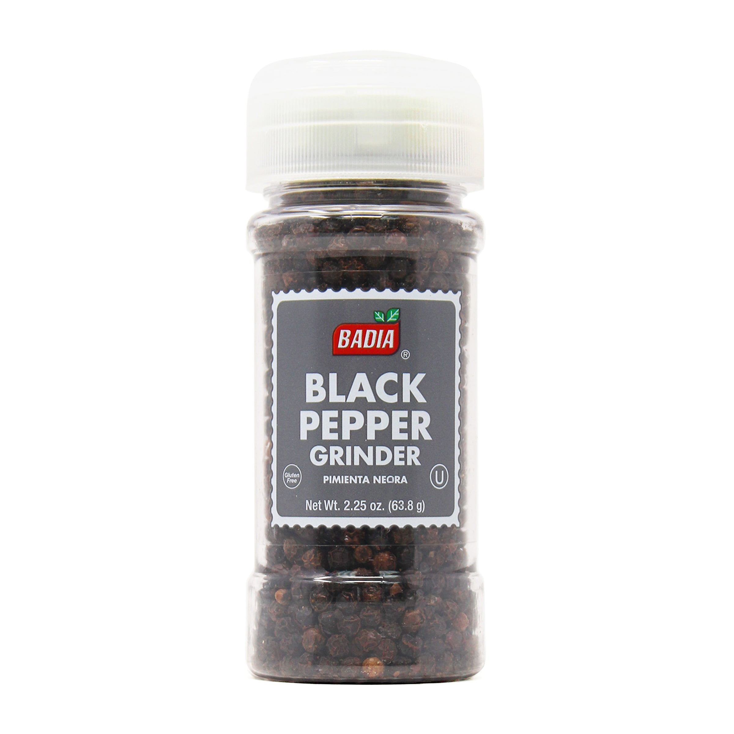 Pack of 8, Badia Black Pepper Grinder, 2.25 oz