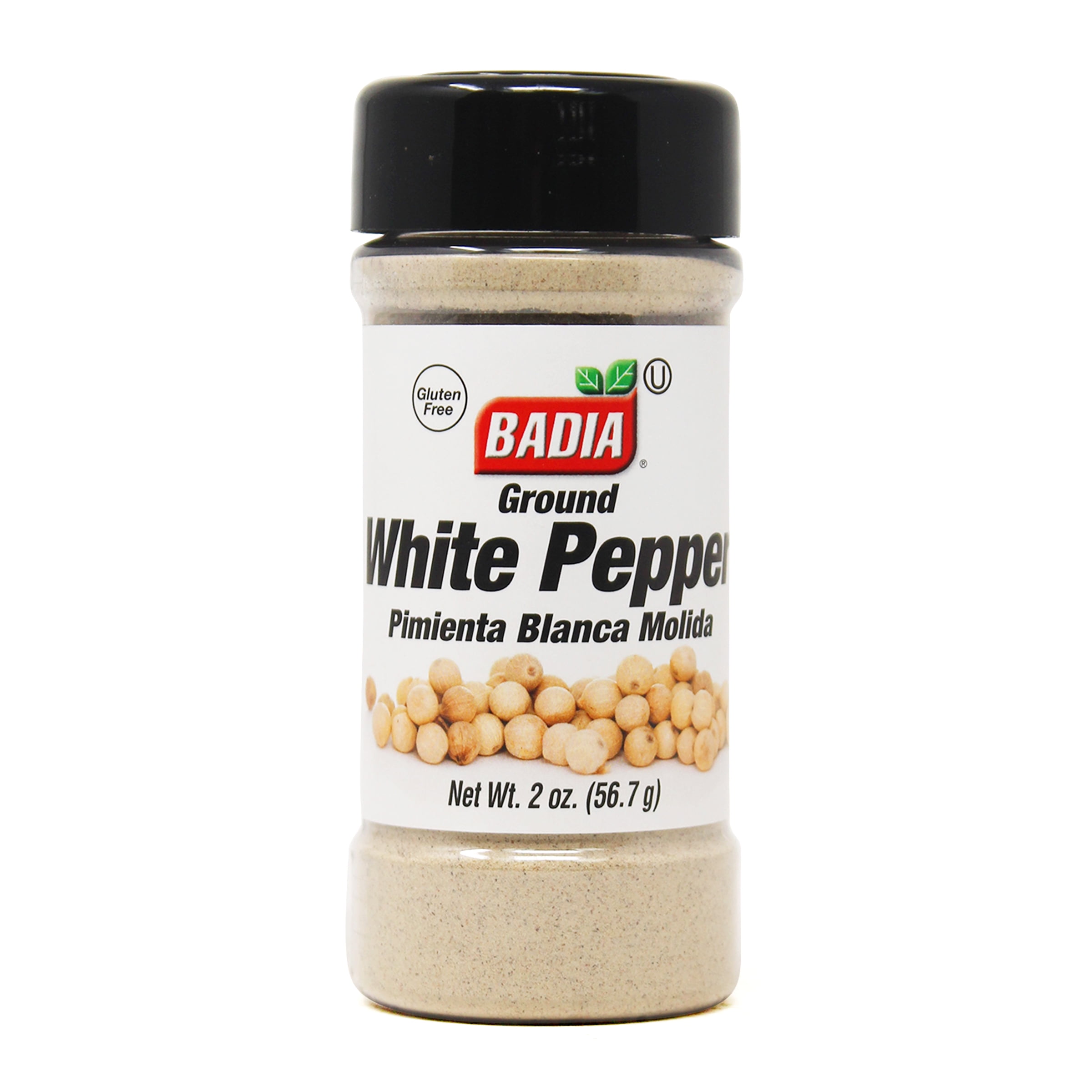 Pack of 8, Badia Ground White Pepper, 2 oz