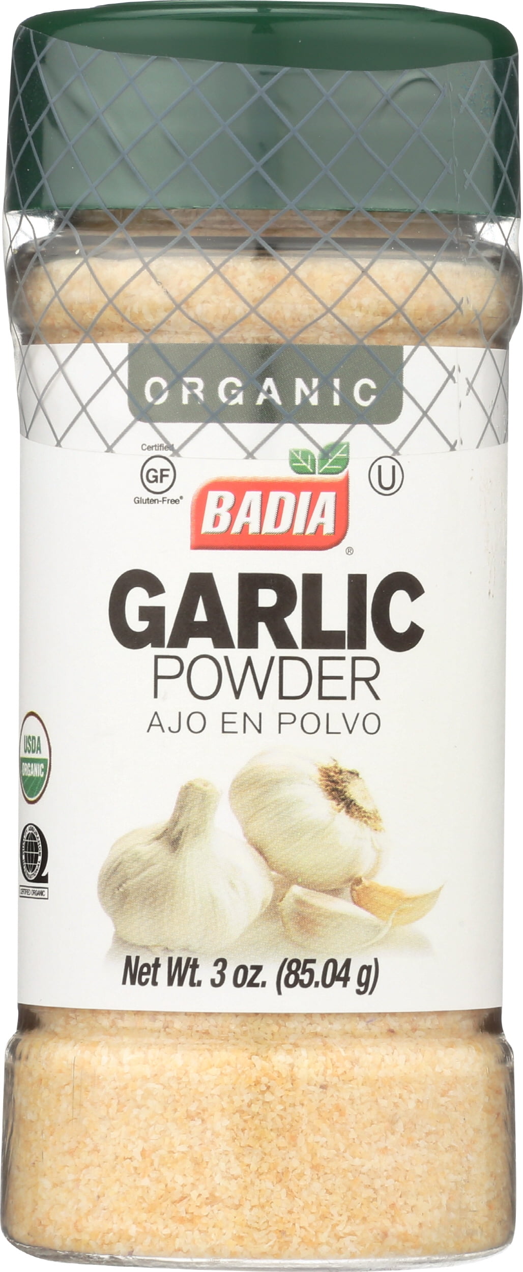 Pack of 8, Badia Organic Garlic Powder, 3 oz