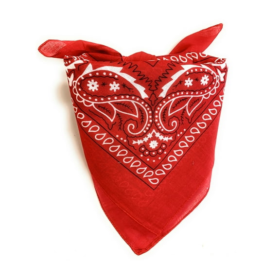 Pack of 8 Balec Soft Polyester Scarf Wrap Shawl Neckerchief (Paisley Red)