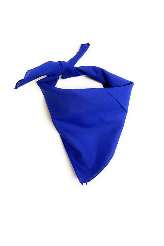 Pack of 8 Balec Soft Polyester Scarf Wrap Shawl Neckerchief (Plain Royal Blue)