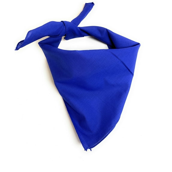 Pack of 8 Balec Soft Polyester Scarf Wrap Shawl Neckerchief (Plain Royal Blue)