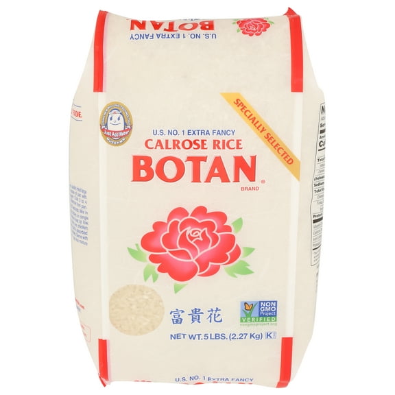 Pack of 8, Botan Calrose Rice, 5 Pound