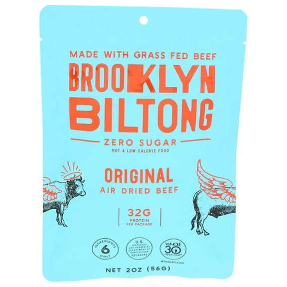 (Pack of 8) Brooklyn Biltong Jerky Original 2 Oz
