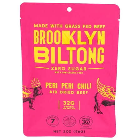 (Pack of 8) Brooklyn Biltong Peri Peri Jerky 2 oz