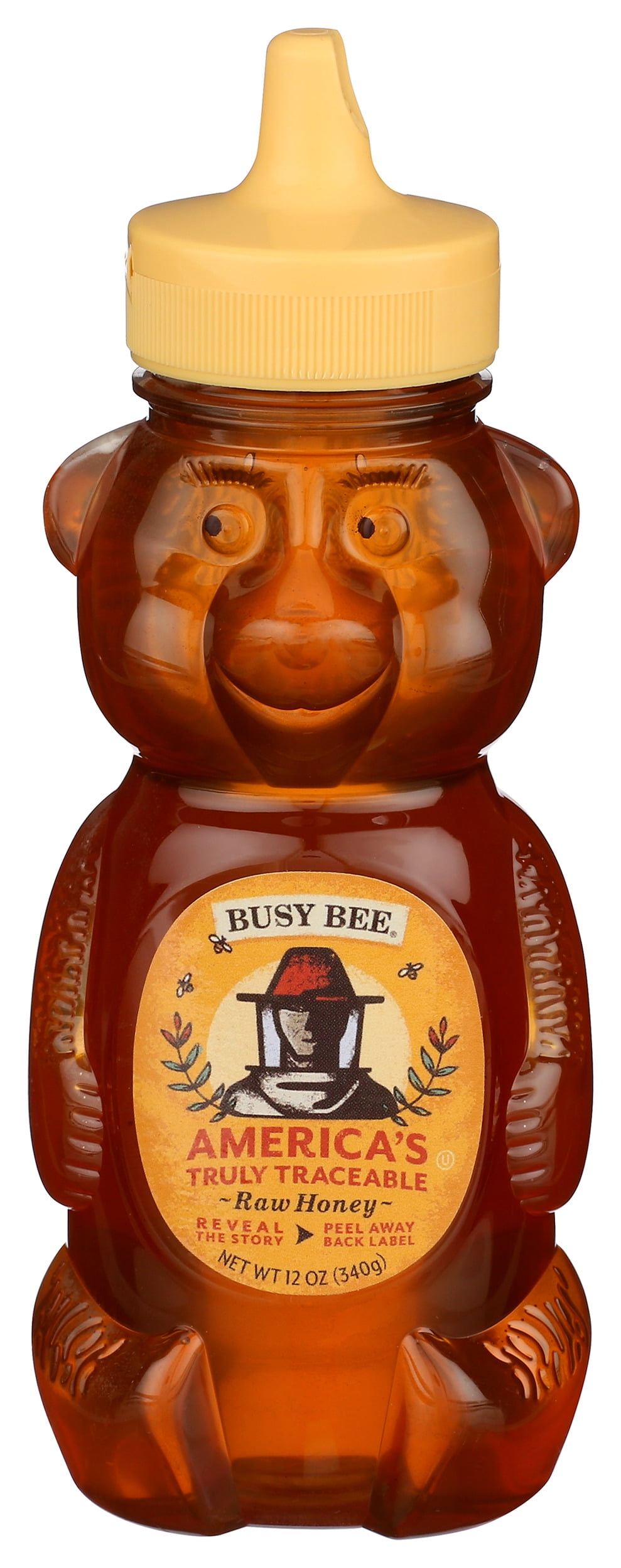 (Pack of 8), Busy Bee Raw Honey, 12 oz