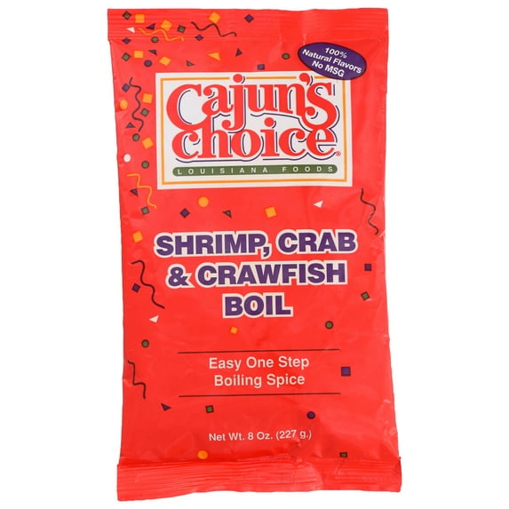 Pack of 8, Cajuns Choice Seafood Boil, 8 oz