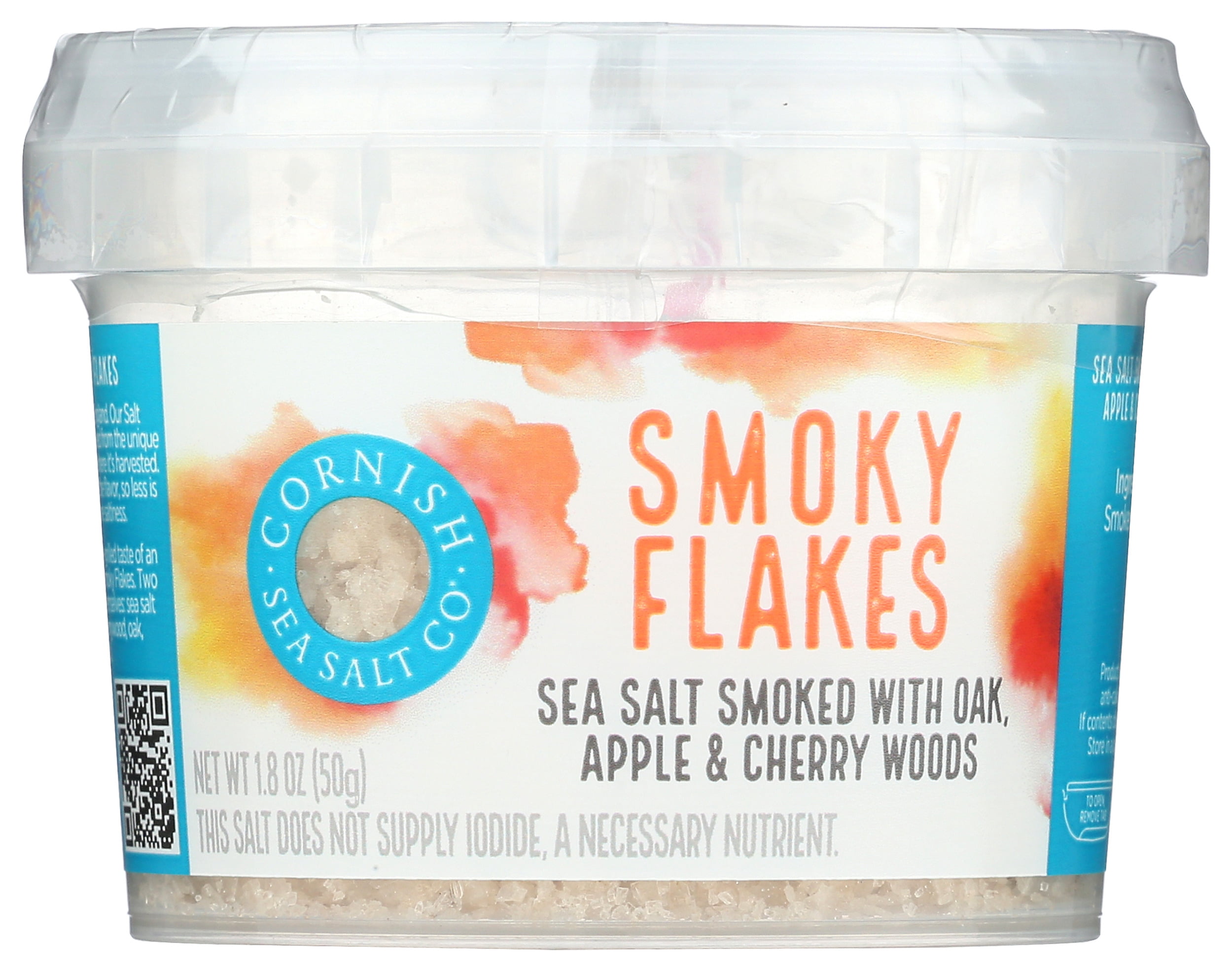 Pack of 8, Cornish Sea Salt Smoked Flakes, 1.8 oz