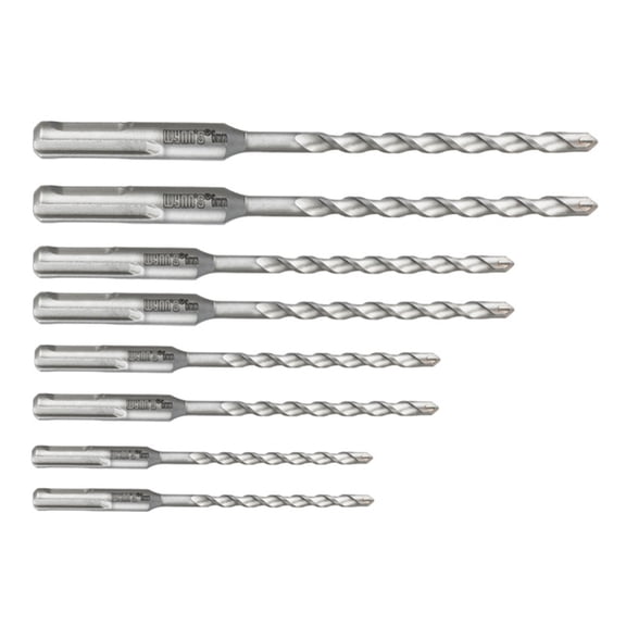 Pack of 8 Electric Hammer SDS Plus Drill Bit Set for Concrete Wall Brick Masonry