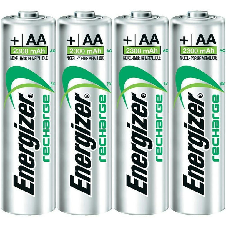Pack of 8 Energizer 2300mAh AA NiMH Rechargeable Battery - Bulk Pack 
