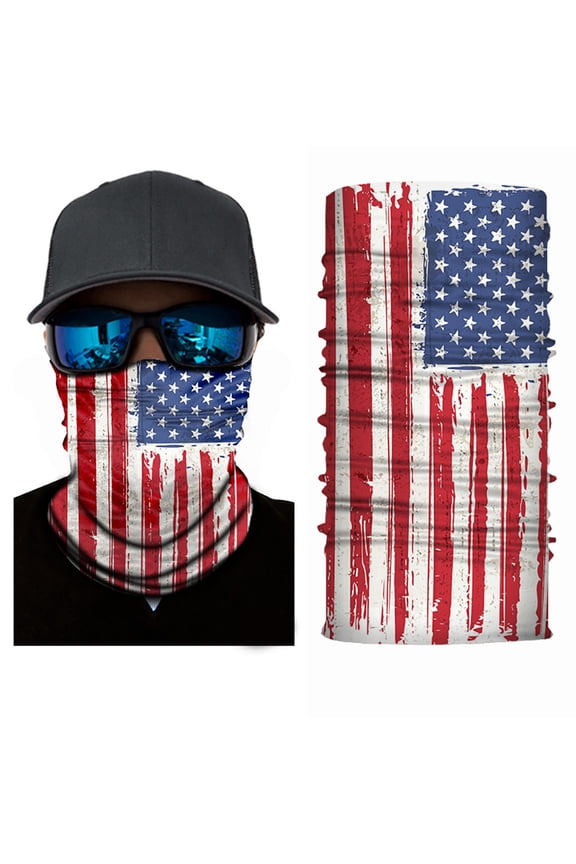 Pack of 8 Face Covering Mask Neck Gaiter Elastic, Fishing and Hunting - Bulk