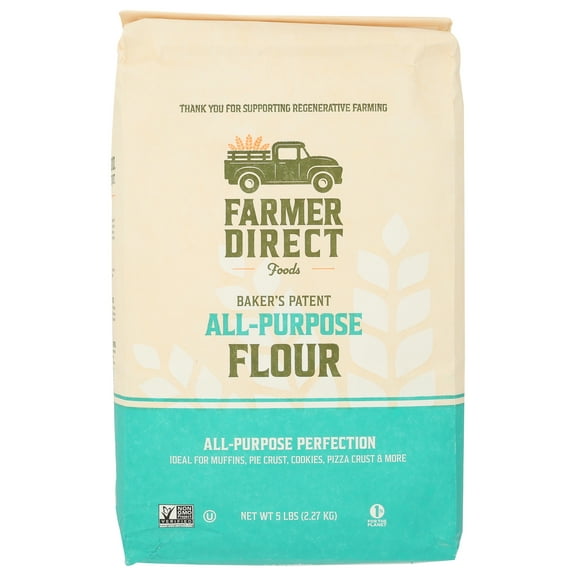 Pack of 8, Farmer Direct Foods All-Purpose Flour, 5 lb