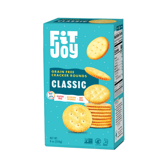 (Pack of 8), FitJoy Classic Cracker Rounds, 8 oz