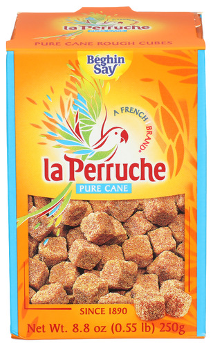 (Pack of 8) La Perruche Amber Raw Cane Sugar Cubes 8.8 oz