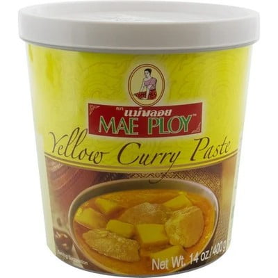 (Pack of 8) Mae Ploy Yellow Curry Paste 14 Oz