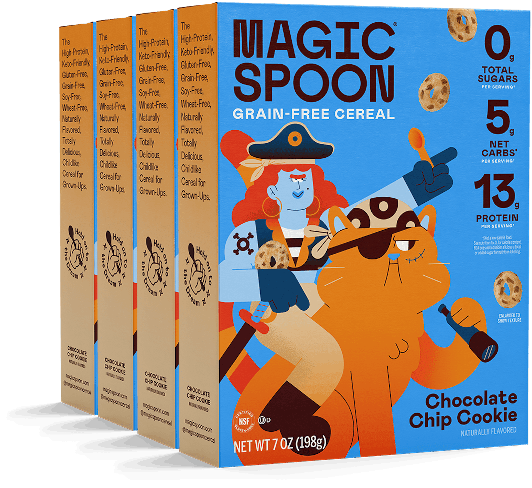 (Pack of 8) Magic Spoon Cereal Chocolate Chip Cookie 7 Oz
