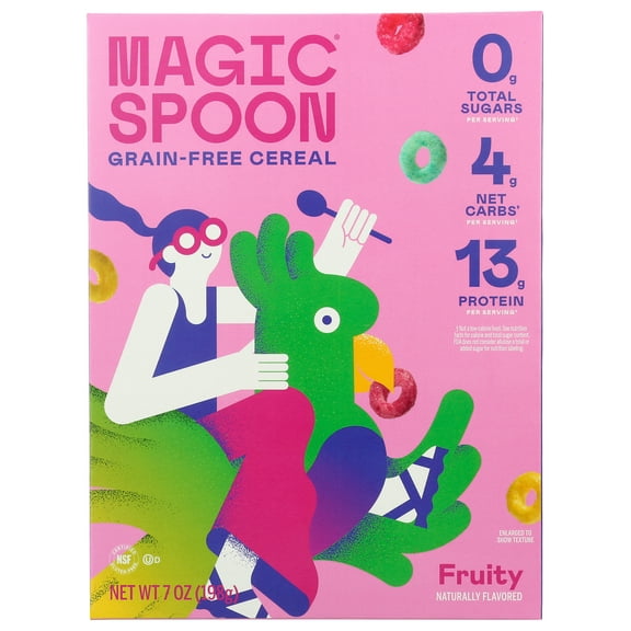Pack of 8, Magic Spoon Fruity Grain-Free Cereal, 7 oz
