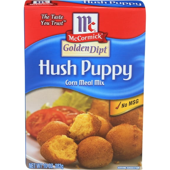 Pack of 8, McCormick Golden Dipt Hush Puppy Corn Meal Fry Mix, 10 oz
