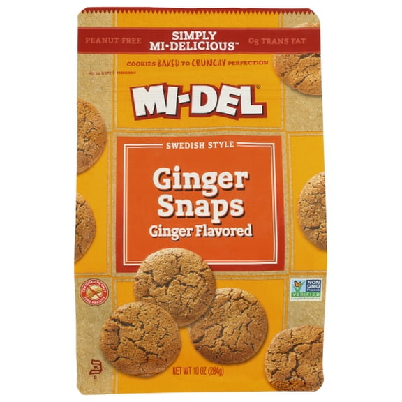 (Pack of 8) Midel Ginger Snap Flavored Cookie 10 Oz