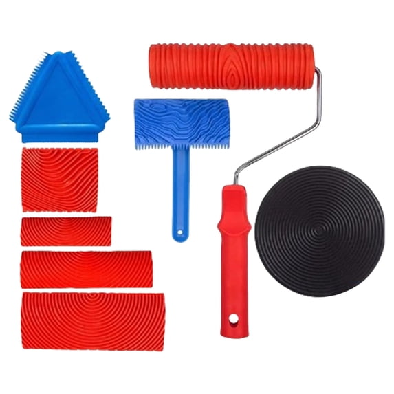 Pack of 8 Multipurpose Drywalls Compound Rollers With Frame Designs for ...